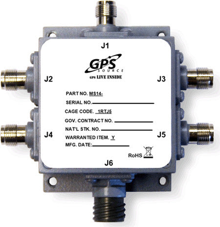 GPS 1x4 Military Qualified Splitter (MS14)