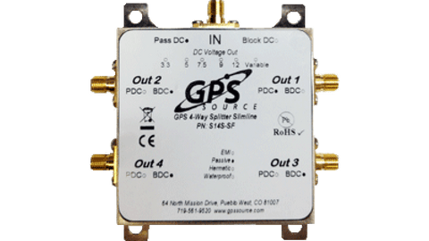 GPS 1x4 Slimline Splitter (S14S)